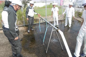 磯城事務所応急給水栓操作訓練4
