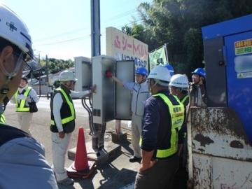 7_マンホールポンプの非常用電源供給訓練